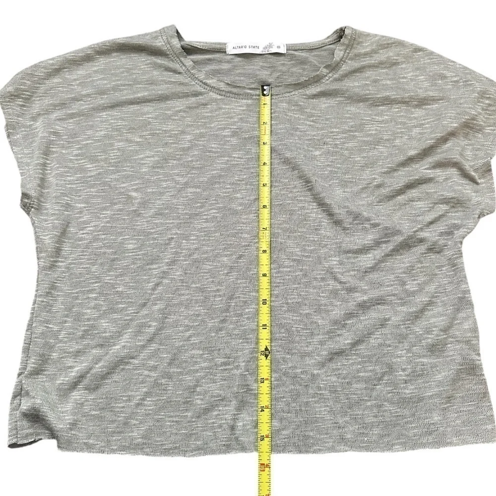 NWT Altare'd State Shreya Cropped Tee Green Size Medium - Picture 7 of 10